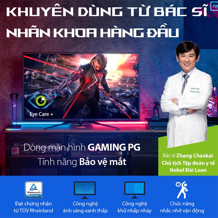 Màn hình Asus PG32UQX (32inch/UHD/IPS/144Hz/4ms/500nits/HDMI+DP+USB+Audio/GSync)